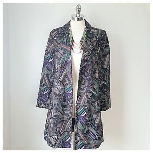 Lightweight Tribal Print Coat SIZE SMALL